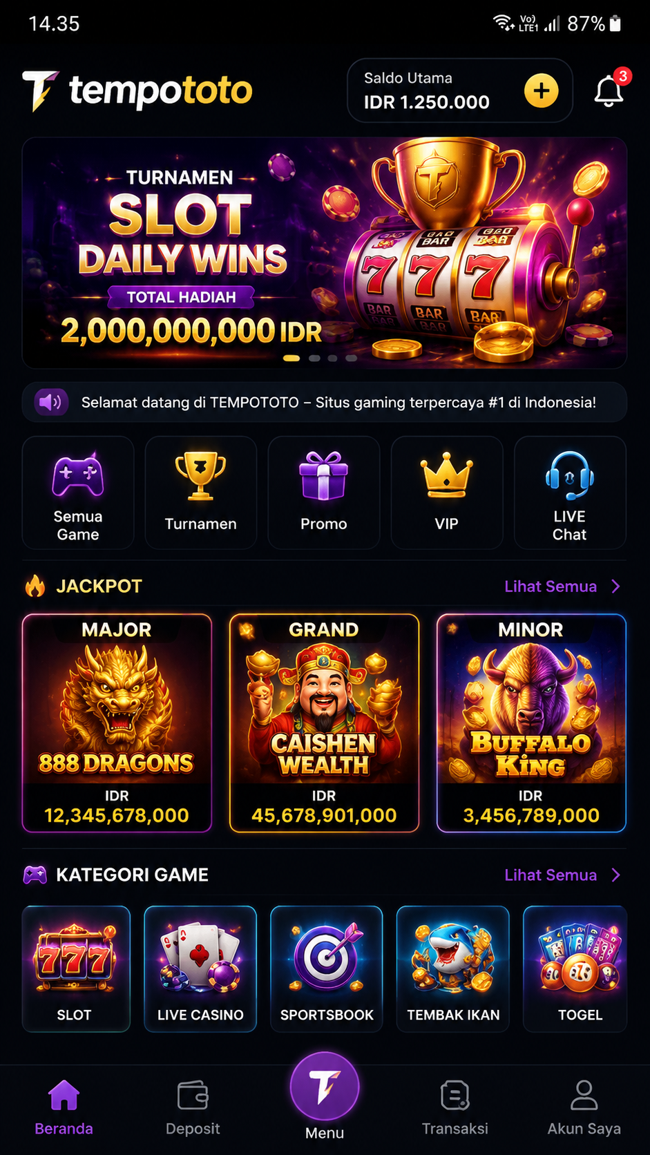 Screenshot 1 tempototo